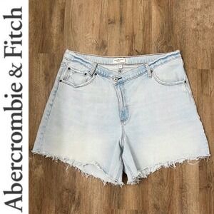 Abercrombie & Fitch The Dad Short High Rise Crossover Waist Shorts‎ Size 34/18